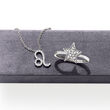 .10 ct. t.w. Diamond Zodiac Necklace in Sterling Silver