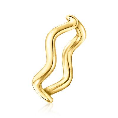 18kt Gold Vermeil Wavy Ring