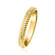Italian 14kt Yellow Gold Textured Ring