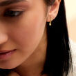 Italian 14kt Yellow Gold Square Huggie Hoop Earrings