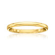 18kt Gold Vermeil Polished Band Ring