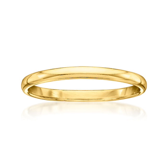 18kt Gold Vermeil Polished Band Ring