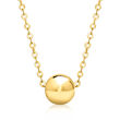 Italian 14kt Yellow Gold Bead Necklace