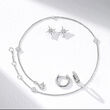 .15 ct. t.w. Diamond Star Earrings in Sterling Silver