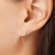 14kt Yellow Gold Twist-Through Endless Swirl Earrings