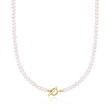 4-5mm Cultured Pearl Toggle Necklace with 14kt Yellow Gold