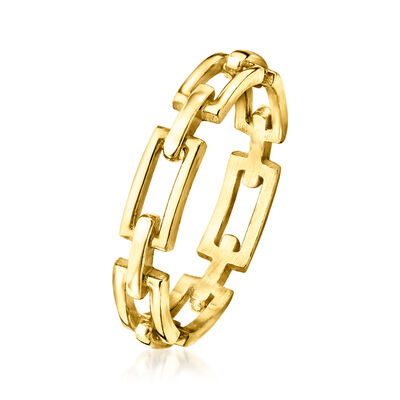 18kt Gold Vermeil Open-Link Ring