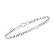 Sterling Silver Jewelry Set: Curb-Link, Paper Clip Link and Bead-Chain Bracelets