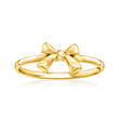 14kt Yellow Gold Bow Ring