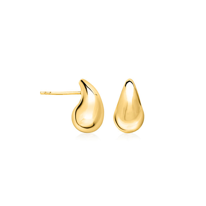14kt Yellow Gold Small Teardrop Earrings