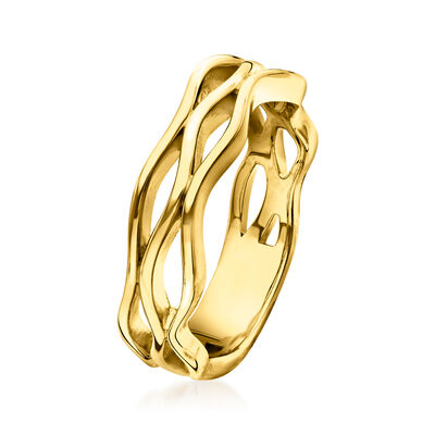 18kt Gold Vermeil Wavy Ring