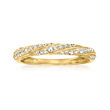 .20 ct. t.w. Diamond Twisted Ring in 14kt Yellow Gold