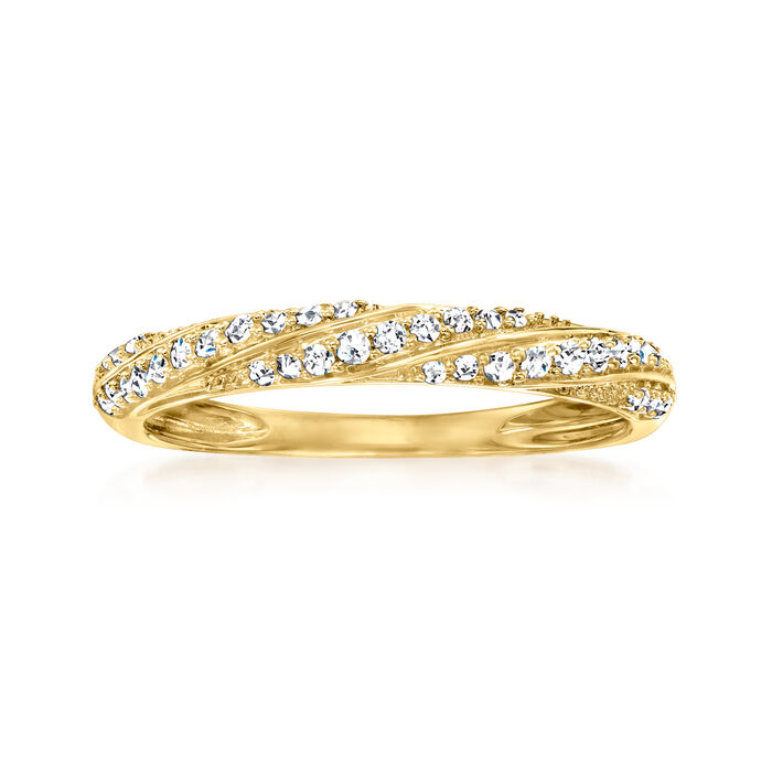.20 ct. t.w. Diamond Twisted Ring in 14kt Yellow Gold