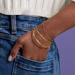 1.5mm 14kt Yellow Gold Herringbone Bracelet