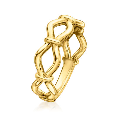 18kt Gold Vermeil Open-Loop Ring