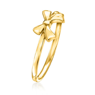 14kt Yellow Gold Bow Ring